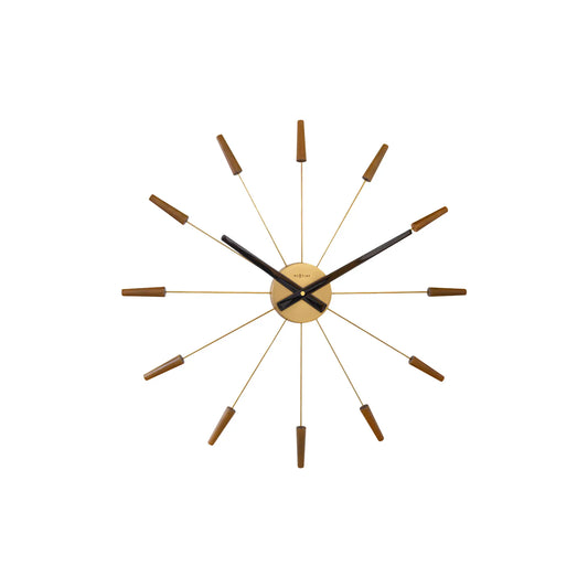 NeXtime Plug Inn Väggklocka 58 cm, Brons