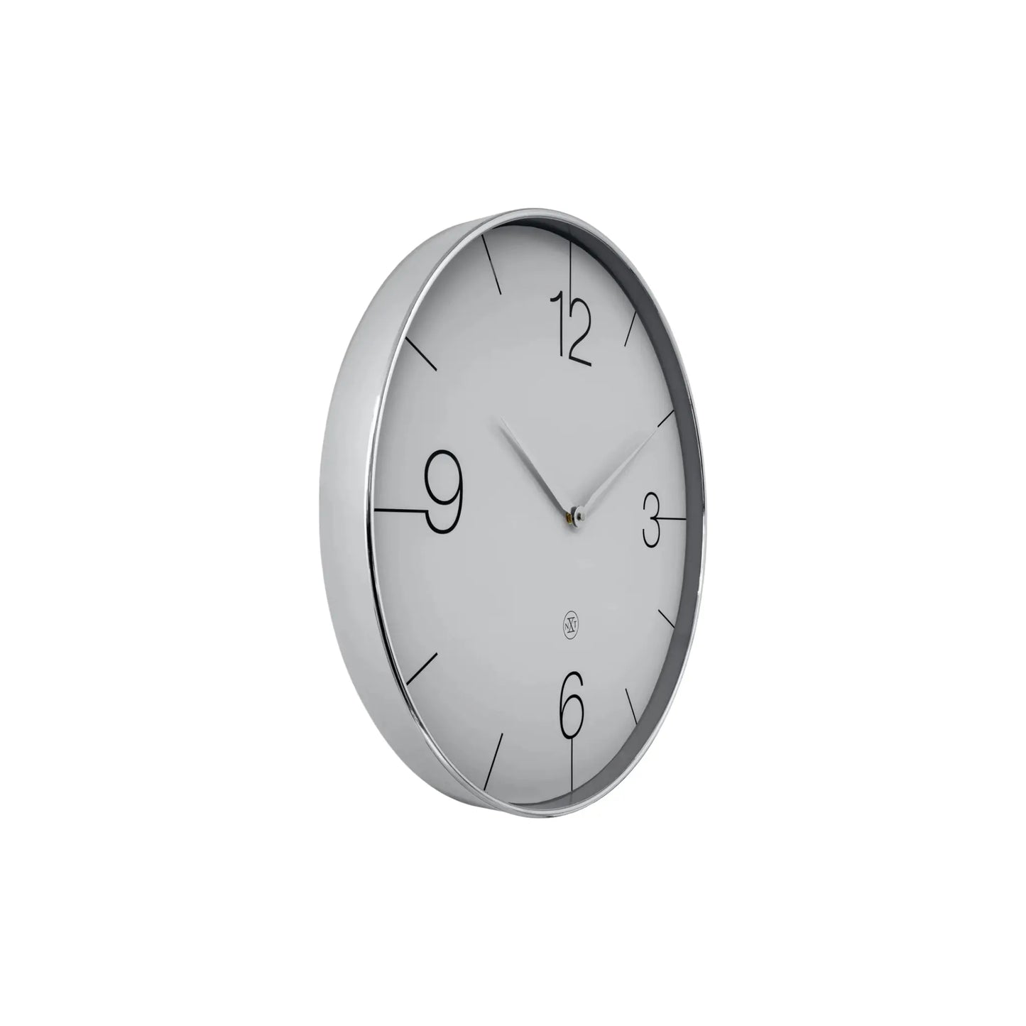 NeXtime Finesse L Nxt Väggklocka 51 cm Krom/Grå