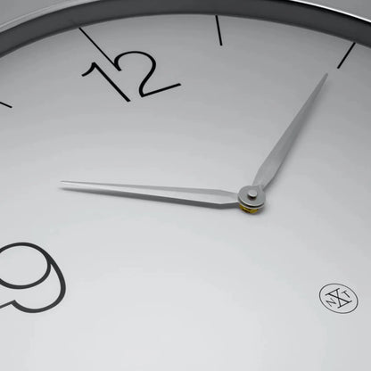 NeXtime Finesse L Nxt Väggklocka 51 cm Krom/Grå