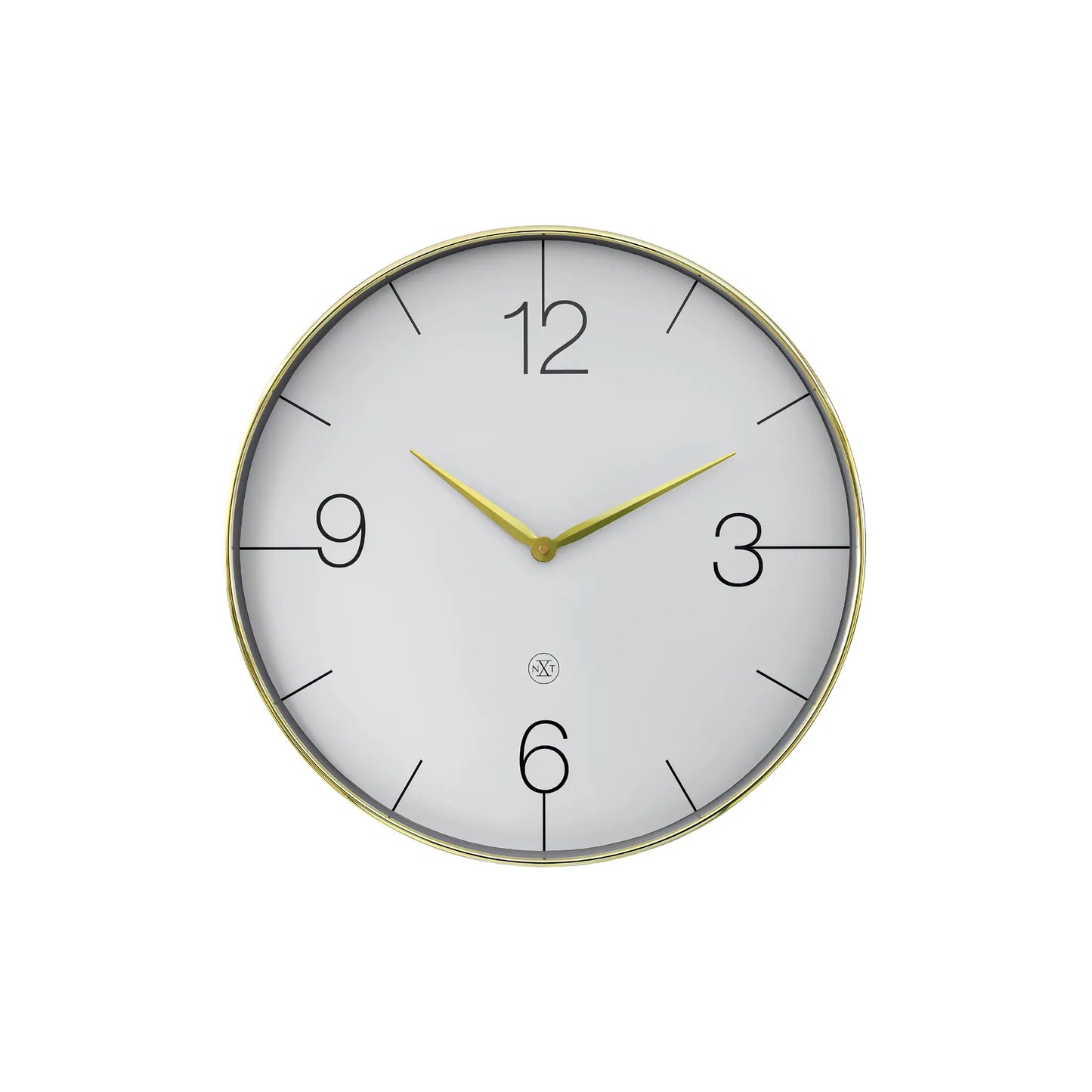 NeXtime Finesse L Nxt Väggklocka 51 cm Guld/Grå
