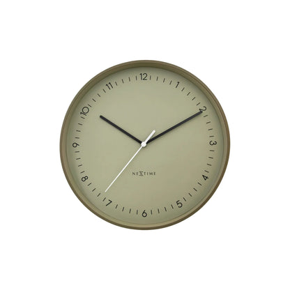 NeXtime Berlin Väggklocka 40 cm, Khaki
