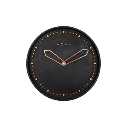 NeXtime Cross Väggklocka Ø35 cm, Svart/Guld