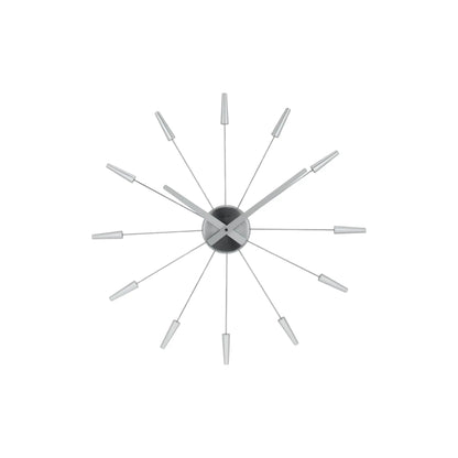 NeXtime Plug Inn Väggklocka 58 cm, Silver