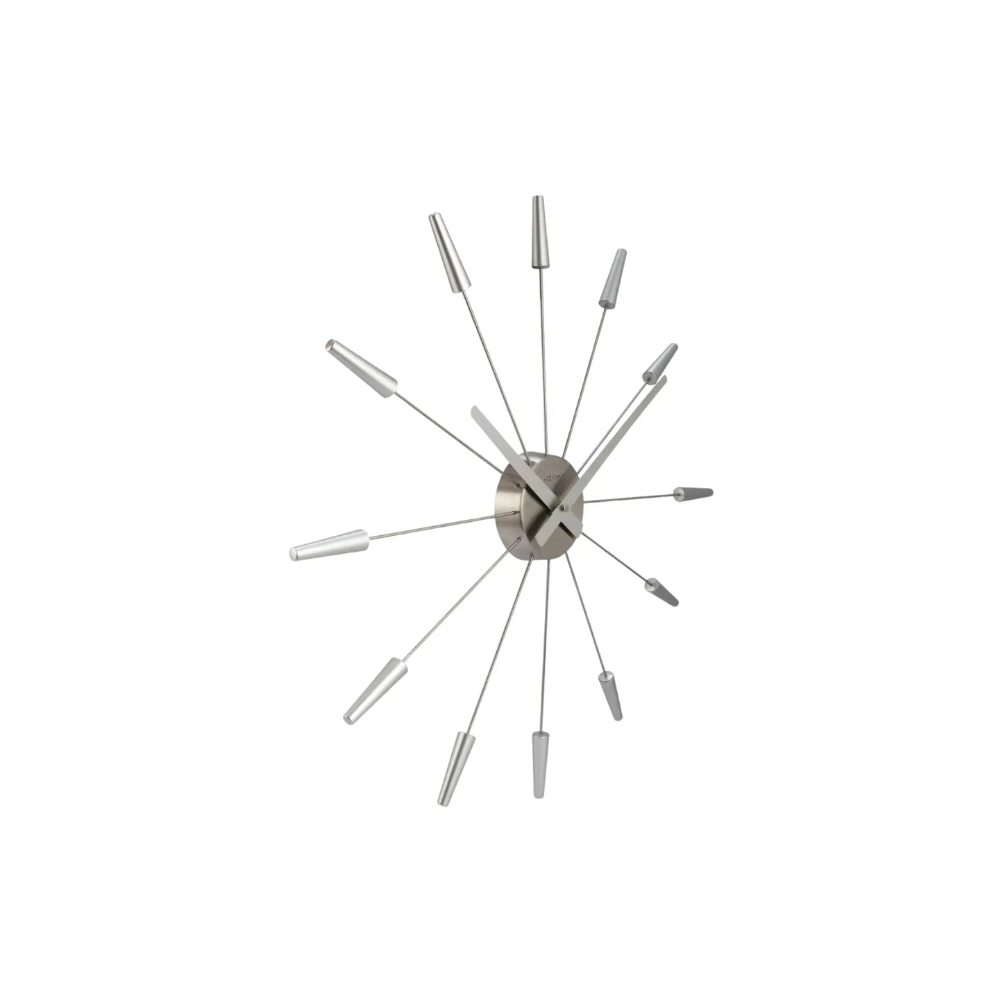 NeXtime Plug Inn Väggklocka 58 cm, Silver