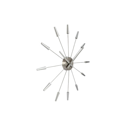 NeXtime Plug Inn Väggklocka 58 cm, Silver