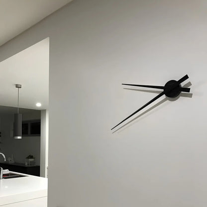 NeXtime Hands Väggklocka 85 cm, Svart