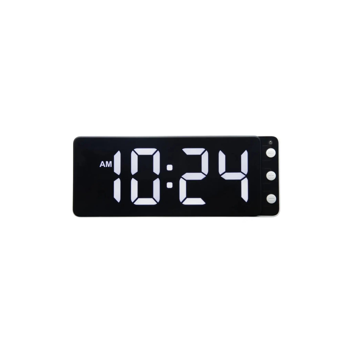 NeXtime Digital Väggklocka/Bordsklocka 27 cm, Svart/Vit