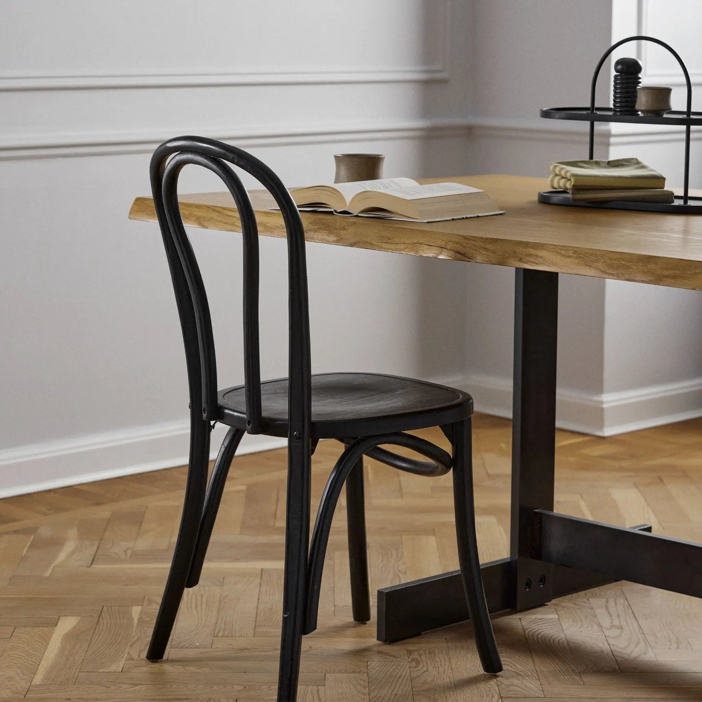 Nordal Bistro Stol 2-Pack, Blank Svart