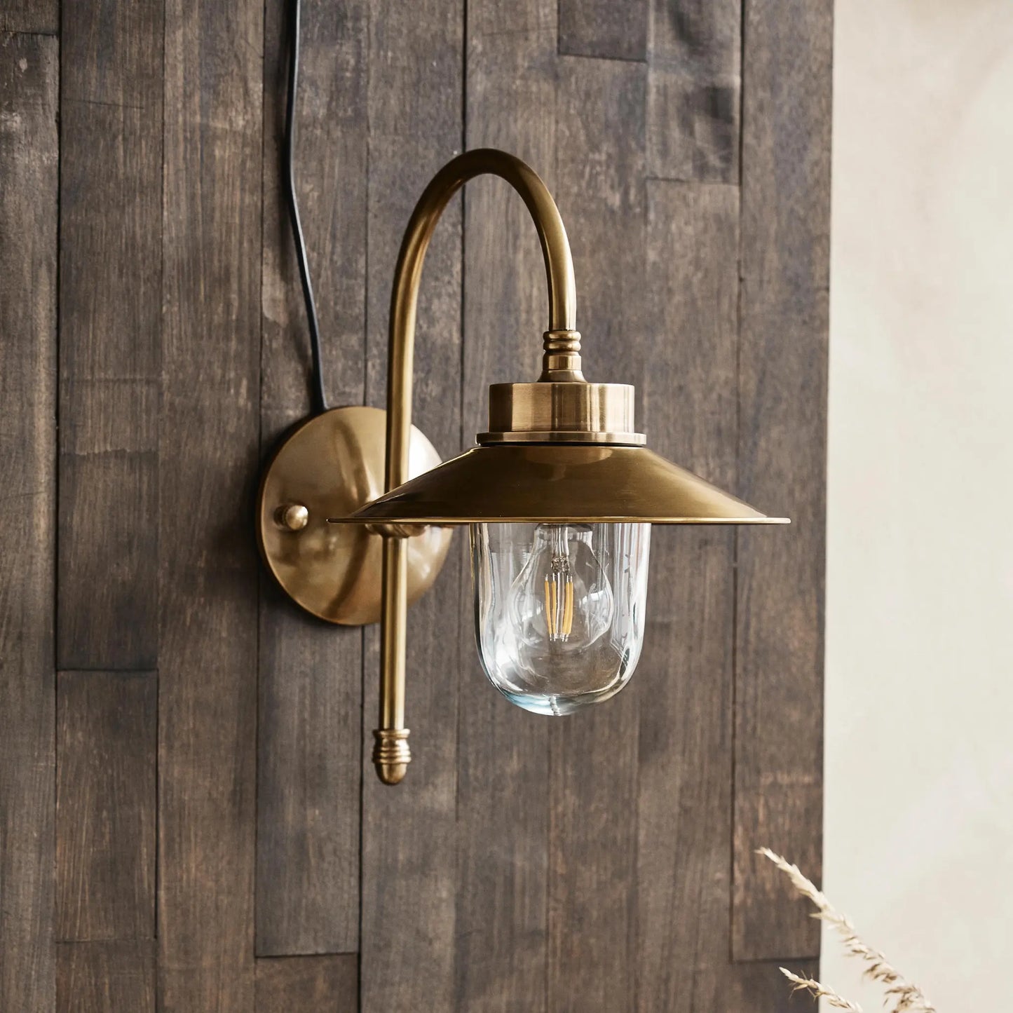Nordal Lason Vägglampa Utomhus, Mässing