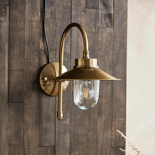 Nordal Lason Vägglampa Utomhus, Mässing