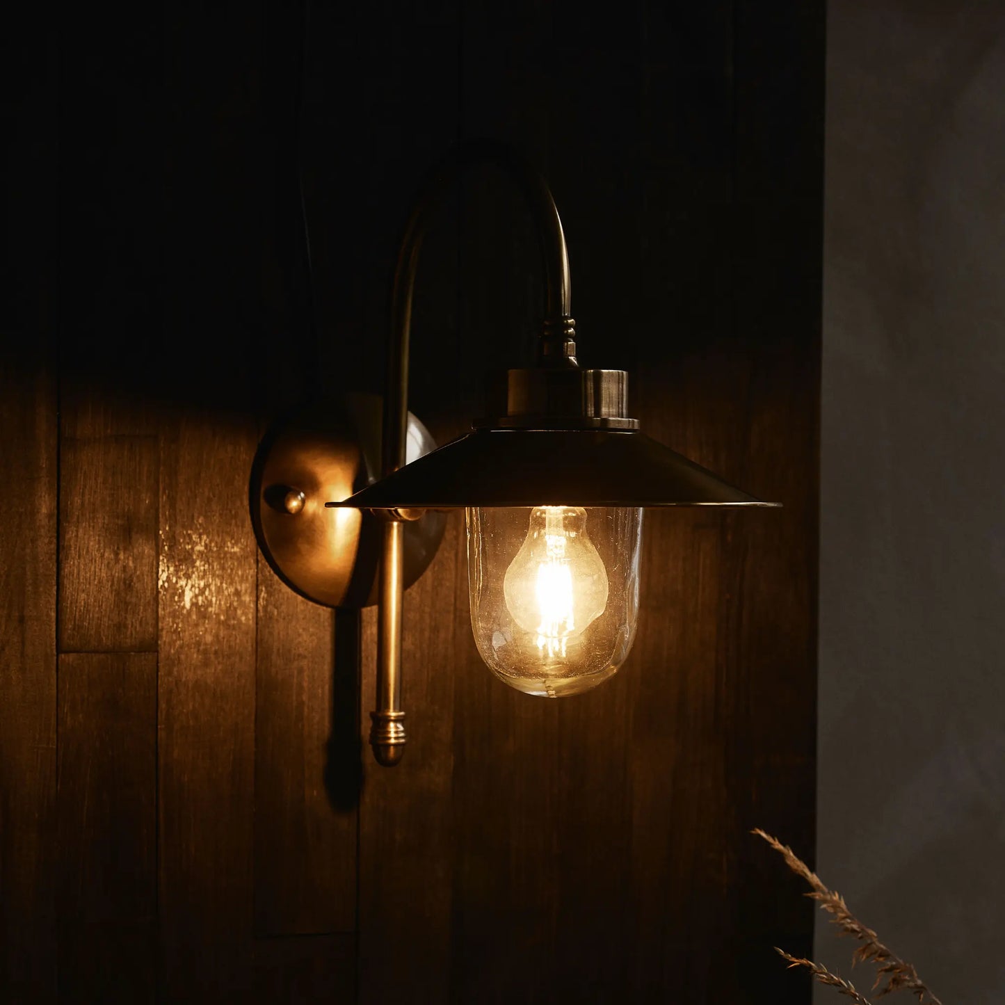Nordal Lason Vägglampa Utomhus, Mässing