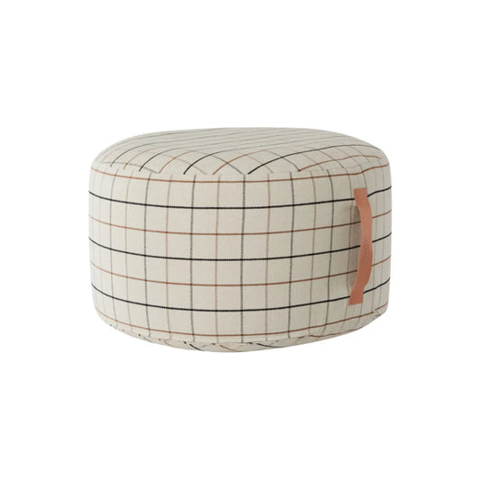 Oyoy Living Grid Puff Stor, Offwhite