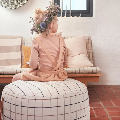Oyoy Living Grid Puff Stor, Offwhite