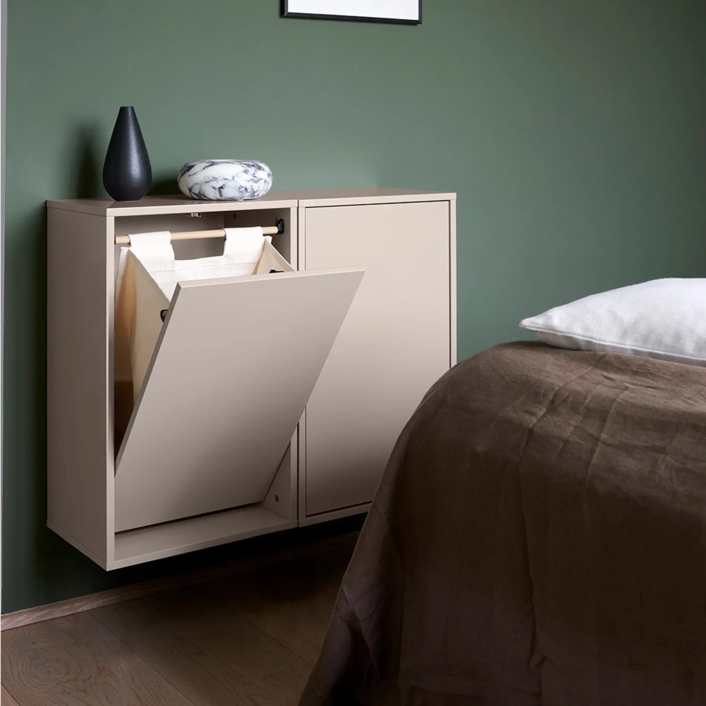 ReCollector Laundry Box Tvättkorg, Silver Cloud Grey