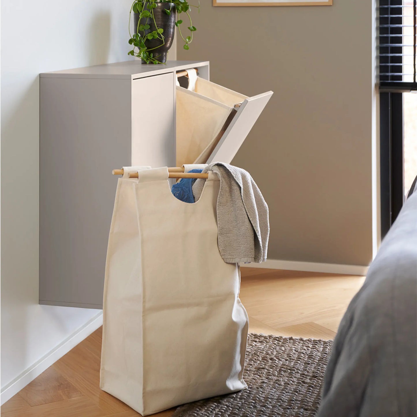 ReCollector Laundry Box Tvättkorg, Silver Cloud Grey