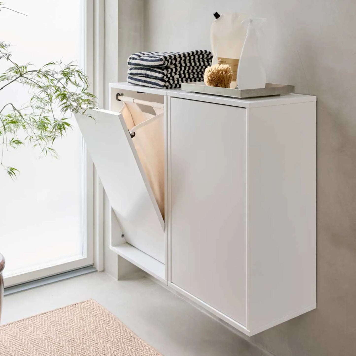 ReCollector Laundry Box Tvättkorg, Brilliant White