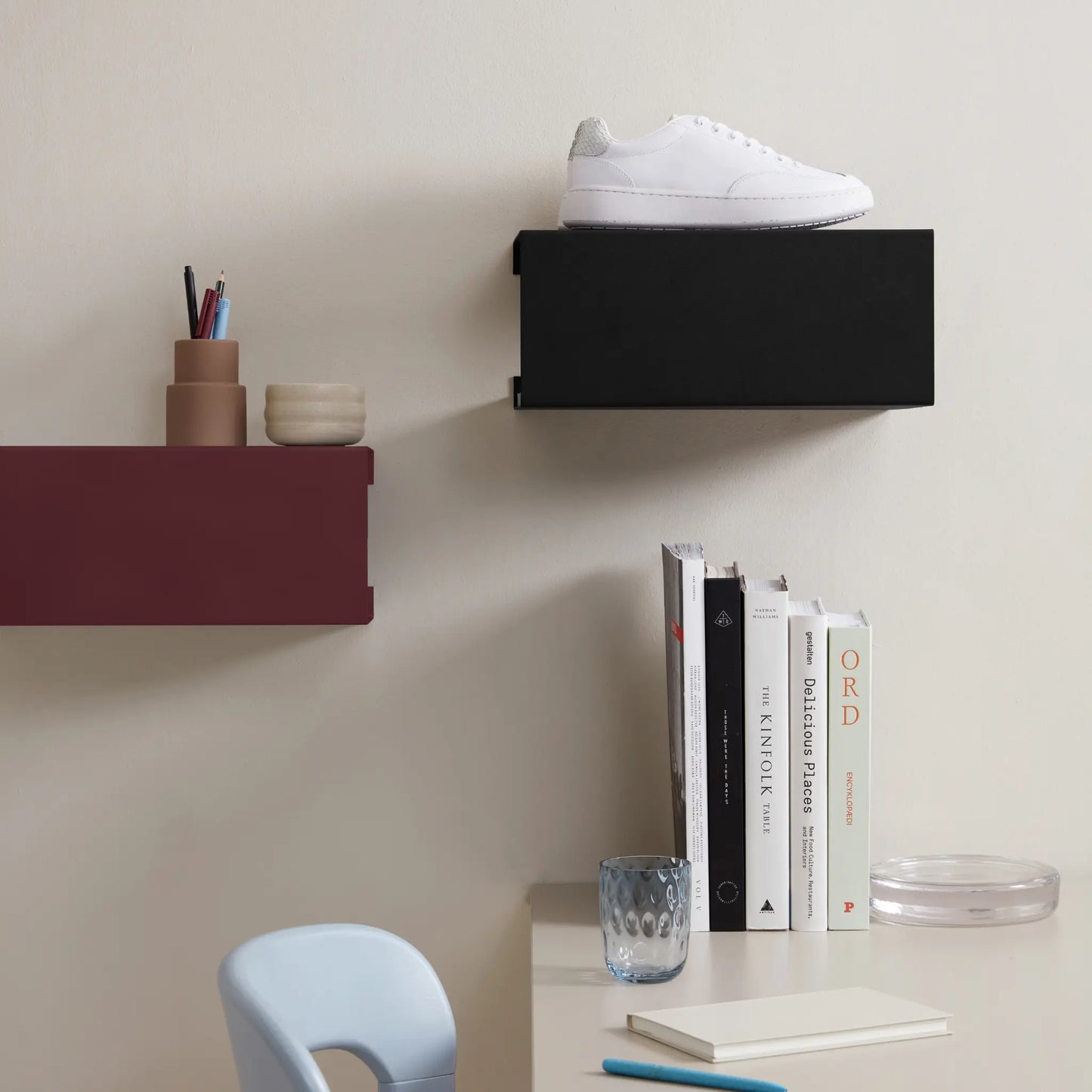 ReCollector BoxShelf Hylla, Maroon Red