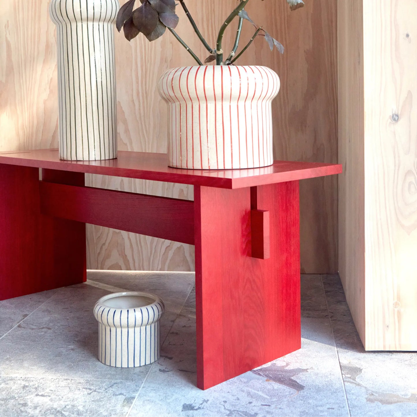 Oyoy Living Kotai Bänk, Cherry Red