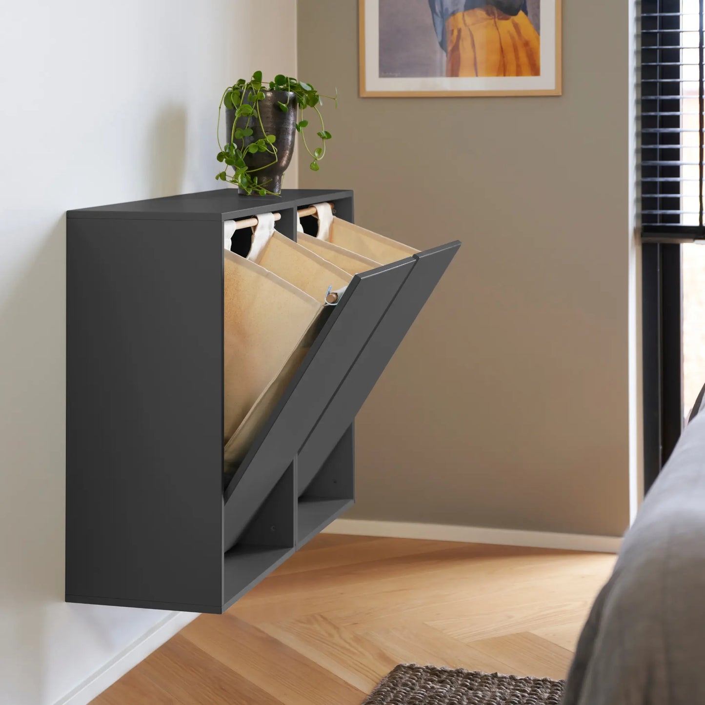 ReCollector Laundry Box Tvättkorg, Black Raven