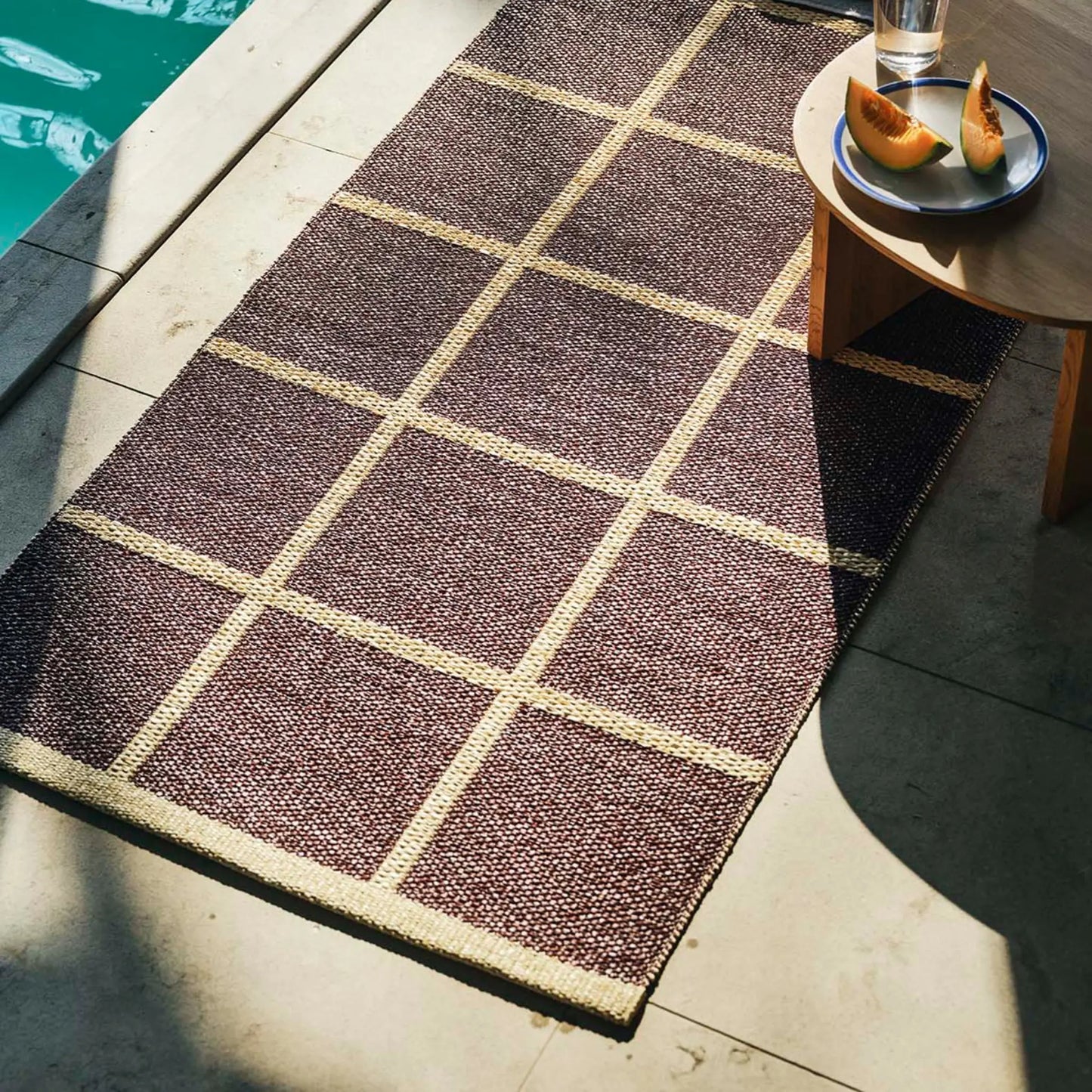 Pappelina Criss Matta 70x150 cm, Burgundy