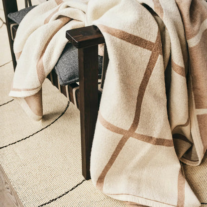 Pappelina Criss Pläd 140x200 cm, Beige