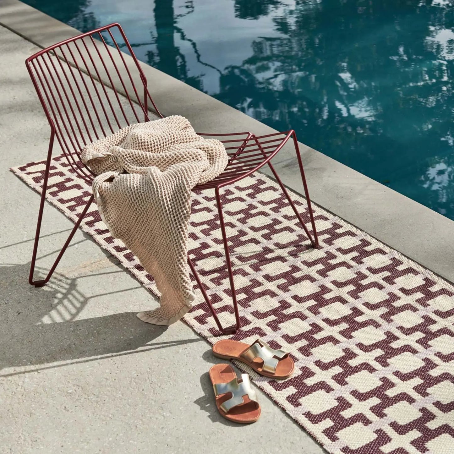 Pappelina Tom Matta 70x240 cm, Burgundy