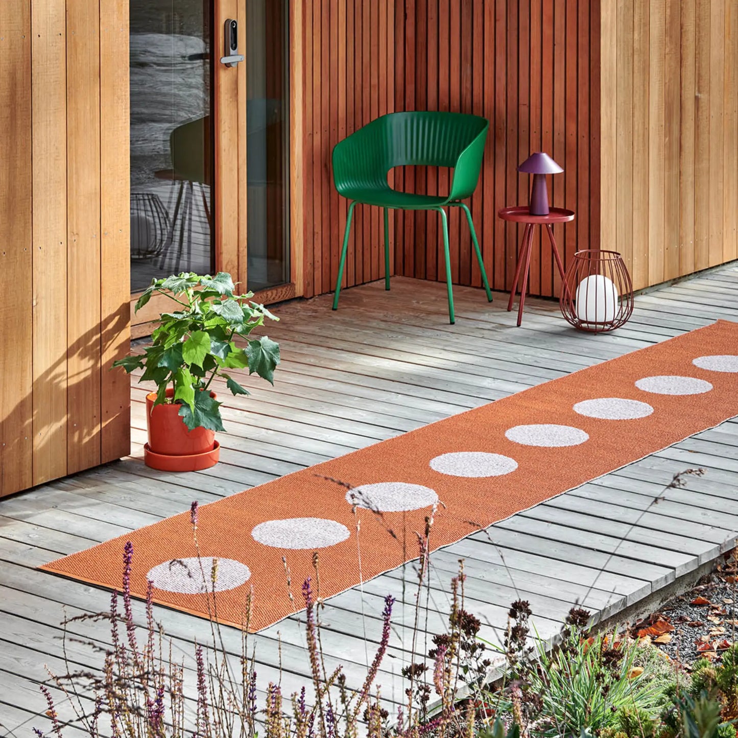 Pappelina Vera Pop Matta 70x200 cm, Pale Orange