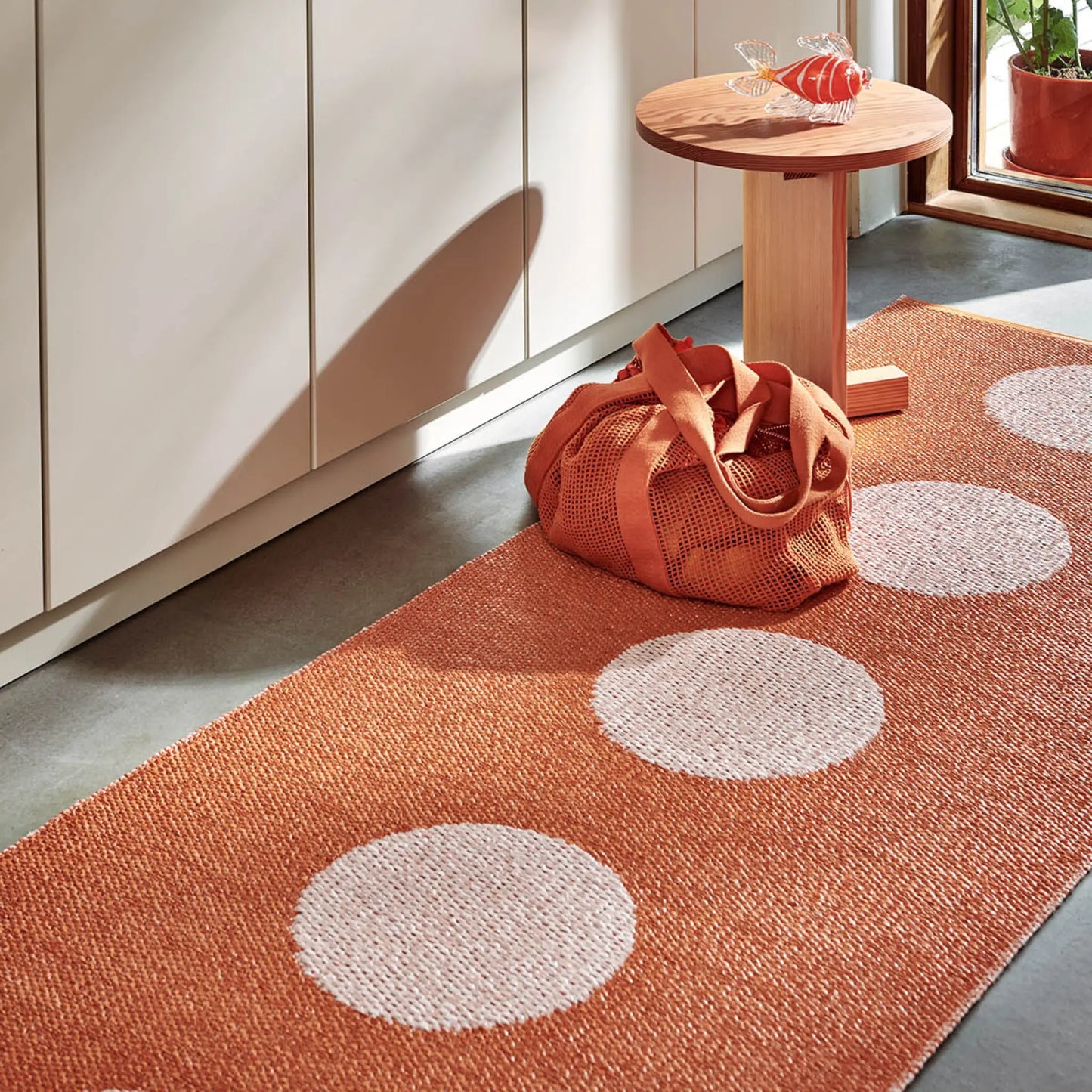 Pappelina Vera Pop Matta 70x200 cm, Pale Orange