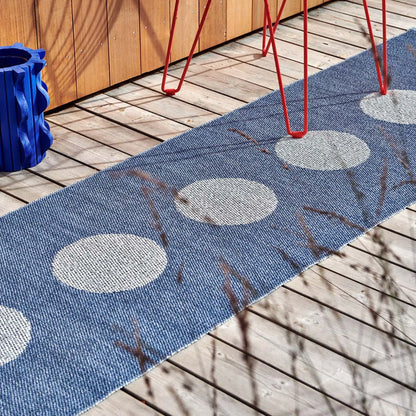Pappelina Vera Pop Matta 70x200 cm, River Blue