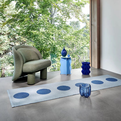 Pappelina Vera Pop Matta 70x200 cm, River Blue