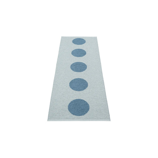 Pappelina Vera Pop Matta 70x200 cm, River Blue