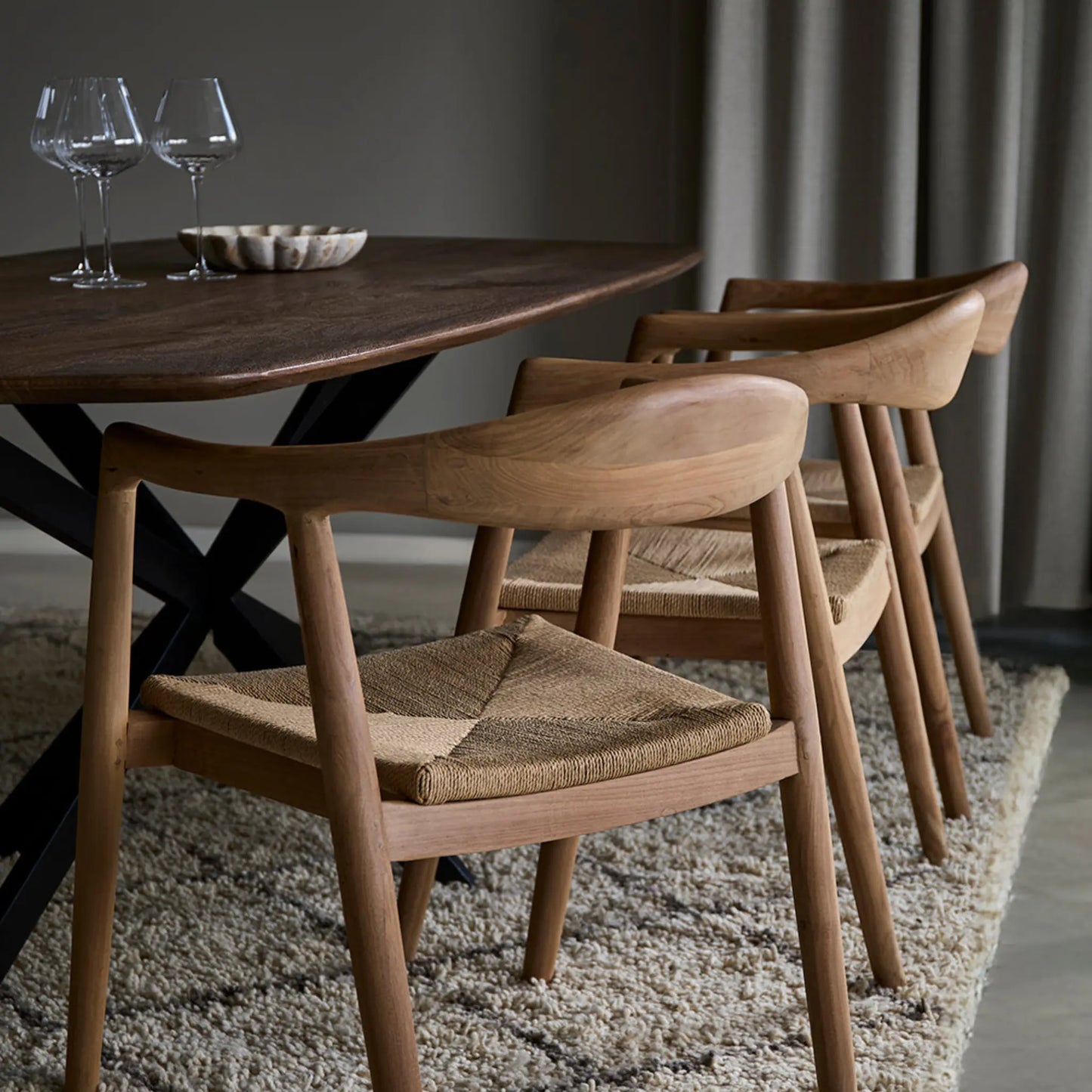 Affari of Sweden, Portland Bord, Brun-Silvra Home