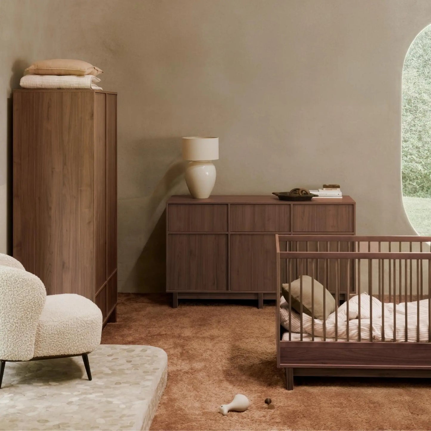 Quax Kyo Säng 120x70 cm, Walnut