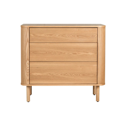 Quax Yume Byrå 3 Lådor, Natural Ash