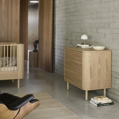 Quax Yume Byrå 3 Lådor, Natural Ash