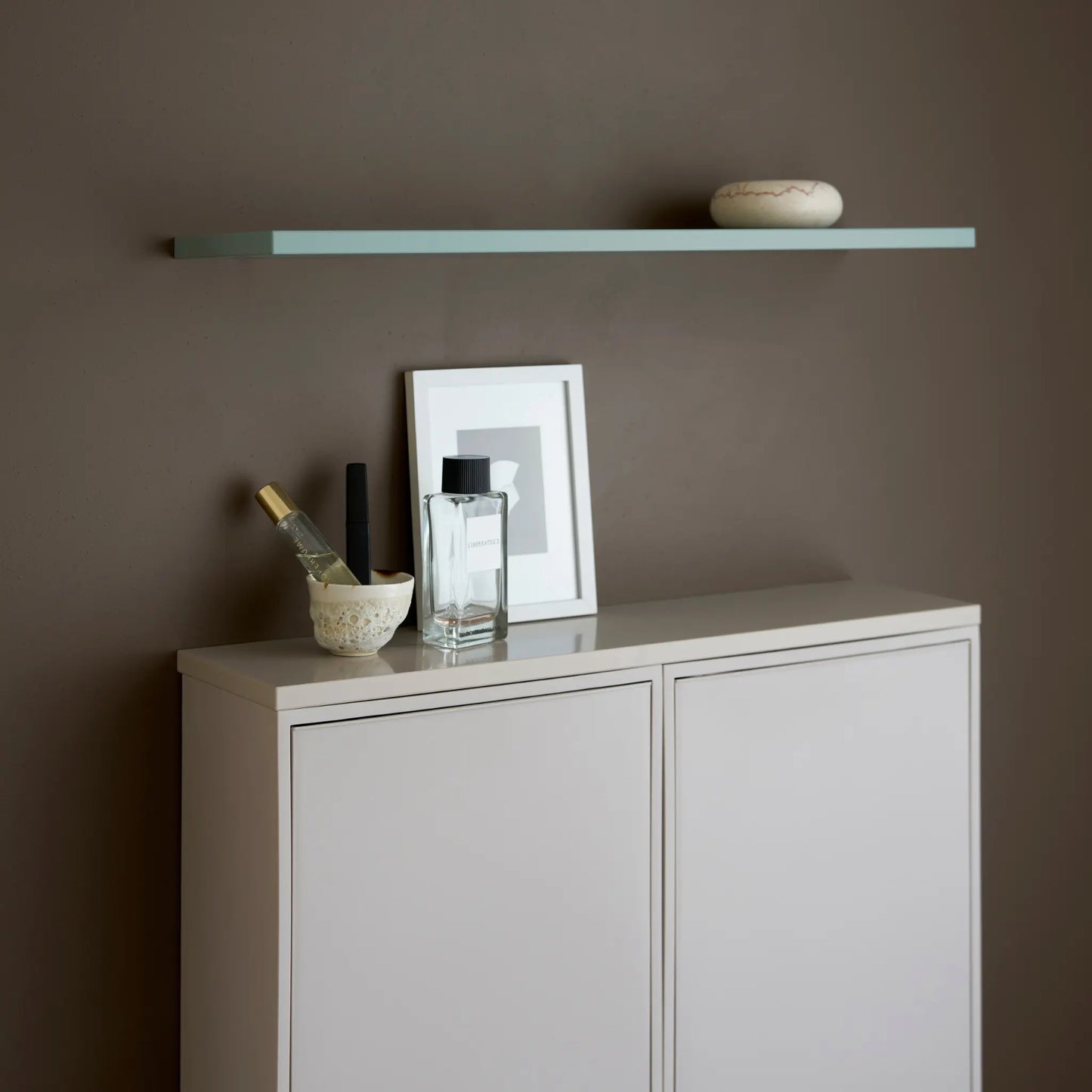 ReCollector Floating Edge Hylla, Silver Cloud Grey