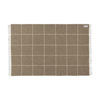 Silkeborg Uldspinderi Mandø Ullpläd 130x200 cm, Oak Brown