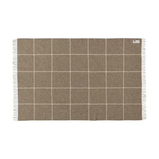 Silkeborg Uldspinderi Mandø Ullpläd 130x200 cm, Oak Brown