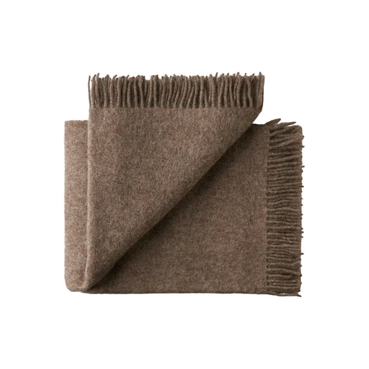 Silkeborg Uldspinderi Season Ullpläd 130x200 cm, Oak Brown