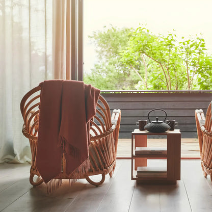 Silkeborg Uldspinderi Lima Pläd 130x200 cm, Rosewood