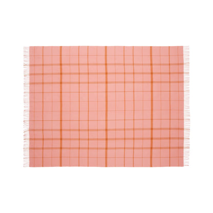 Silkeborg Uldspinderi Warp and Weft Ullpläd 130x190 cm, Love - Coral/Amber