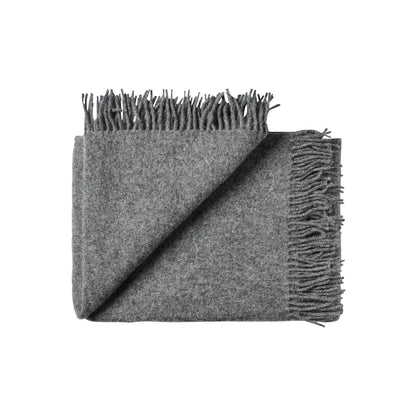 Silkeborg Uldspinderi Season Ullpläd 130x200 cm, Dark Nordic Grey