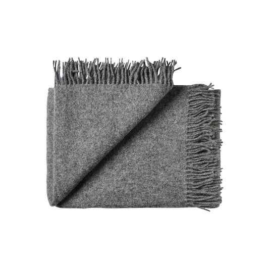 Silkeborg Uldspinderi Season Ullpläd 130x200 cm, Dark Nordic Grey