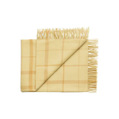 Silkeborg Uldspinderi Warp and Weft Ullpläd 130x190 cm, Balance - Chamomile/Mustard