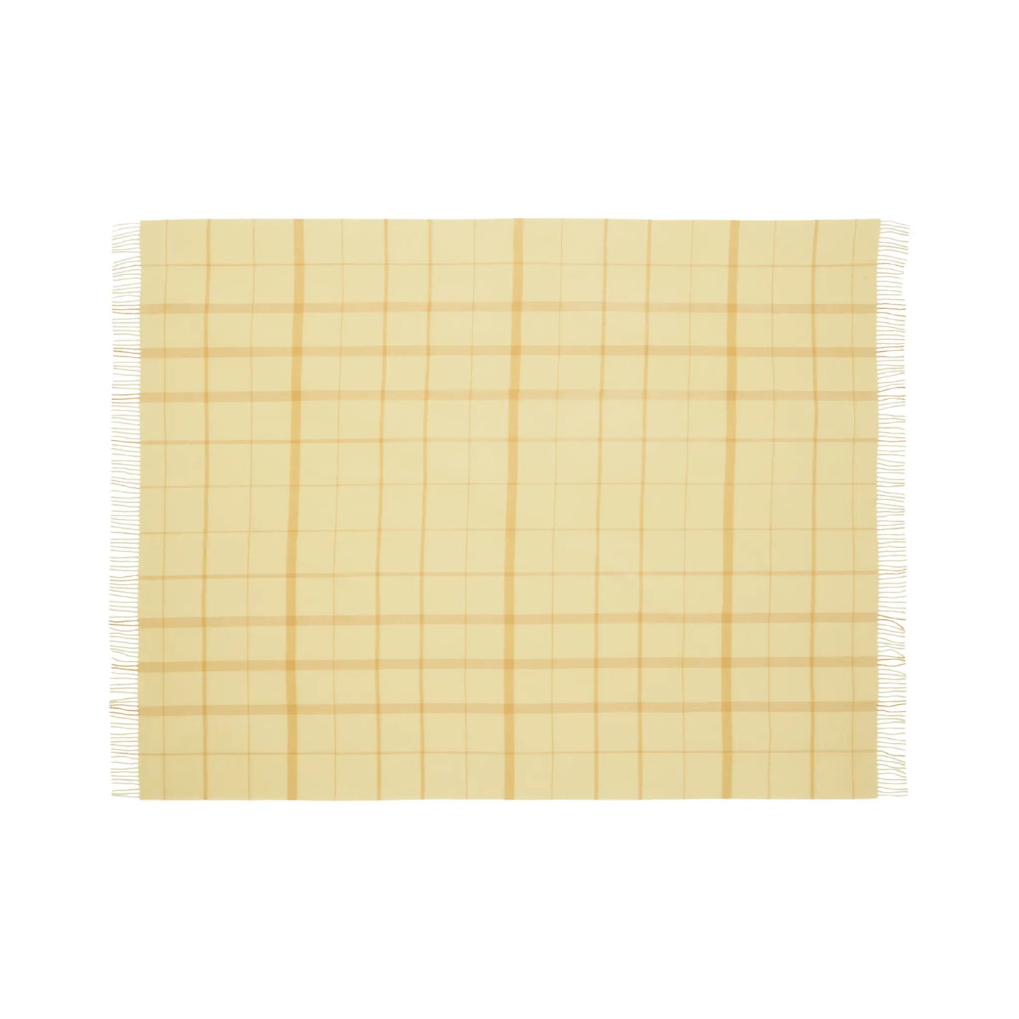 Silkeborg Uldspinderi Warp and Weft Ullpläd 130x190 cm, Balance - Chamomile/Mustard