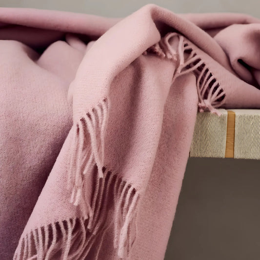 Silkeborg Uldspinderi Season Ullpläd 130x200 cm, Blush