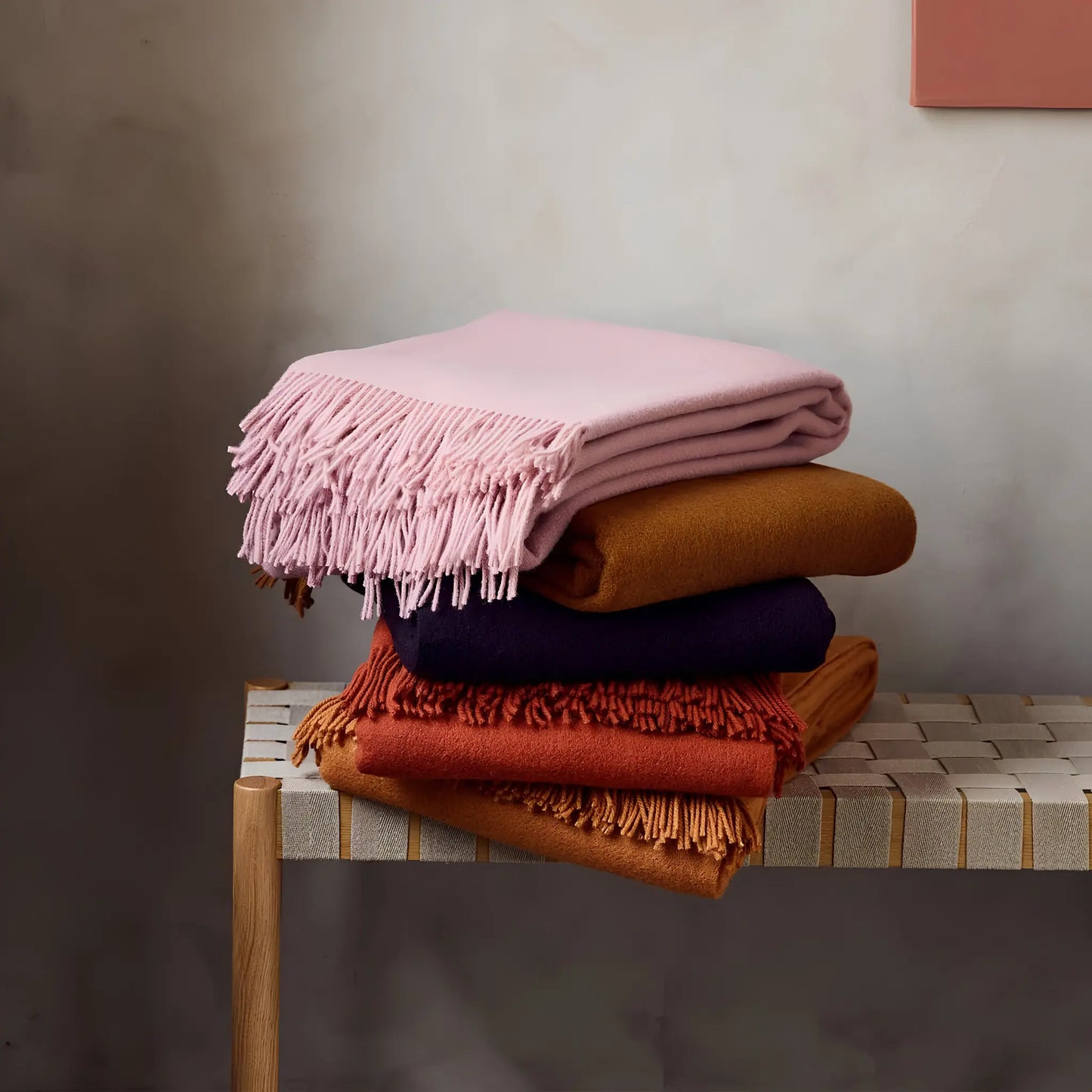 Silkeborg Uldspinderi Season Ullpläd 130x200 cm, Blush