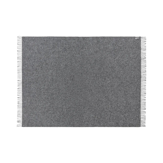 Silkeborg Uldspinderi Season Ullpläd 130x200 cm, Dark Nordic Grey