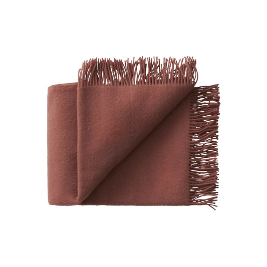 Silkeborg Uldspinderi Season Ullpläd 130x200 cm, Rosewood
