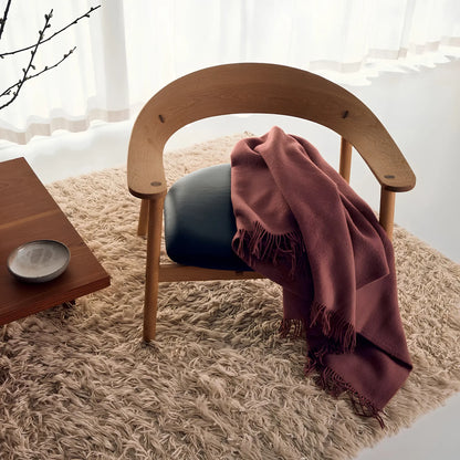 Silkeborg Uldspinderi Season Ullpläd 130x200 cm, Rosewood